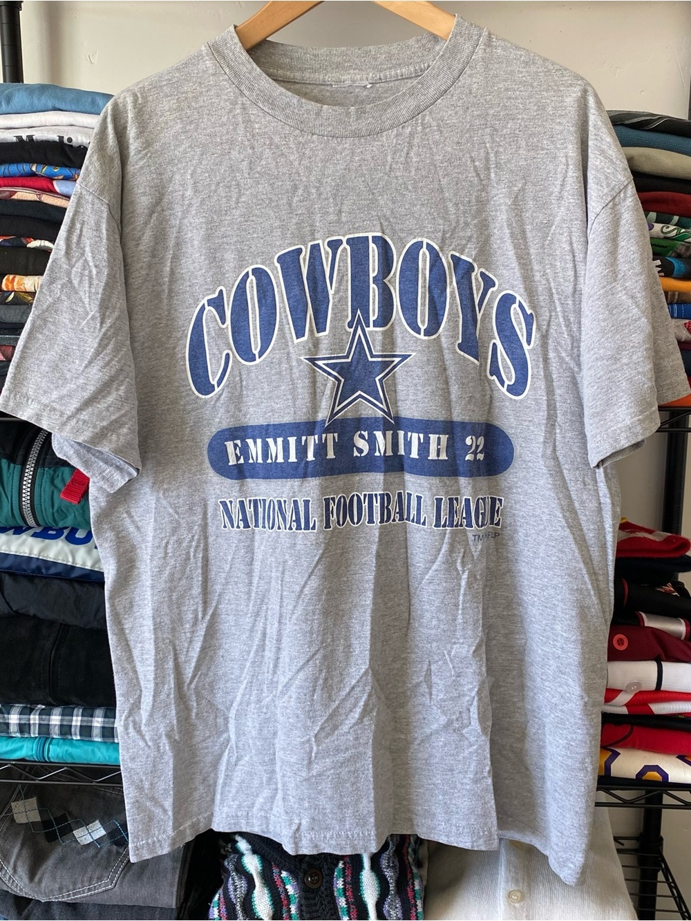 Vintage Dallas Cowboys T-Shirt Emmitt Smith NFL Football 1990s